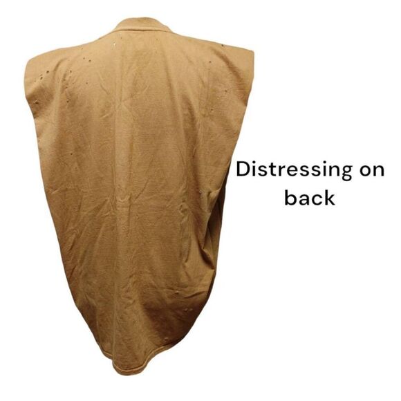 Sandrine Rose x Free People Shoulder Padded  Muscle Tank Sz M - Picture 5 of 8